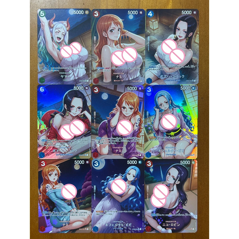 การ์ดสะสม ONE Piece DIY ทำเอง ลาย Hancock Robin Nami Vivi Yamato Uta Perona ของสะสม ของขวัญวันหยุด