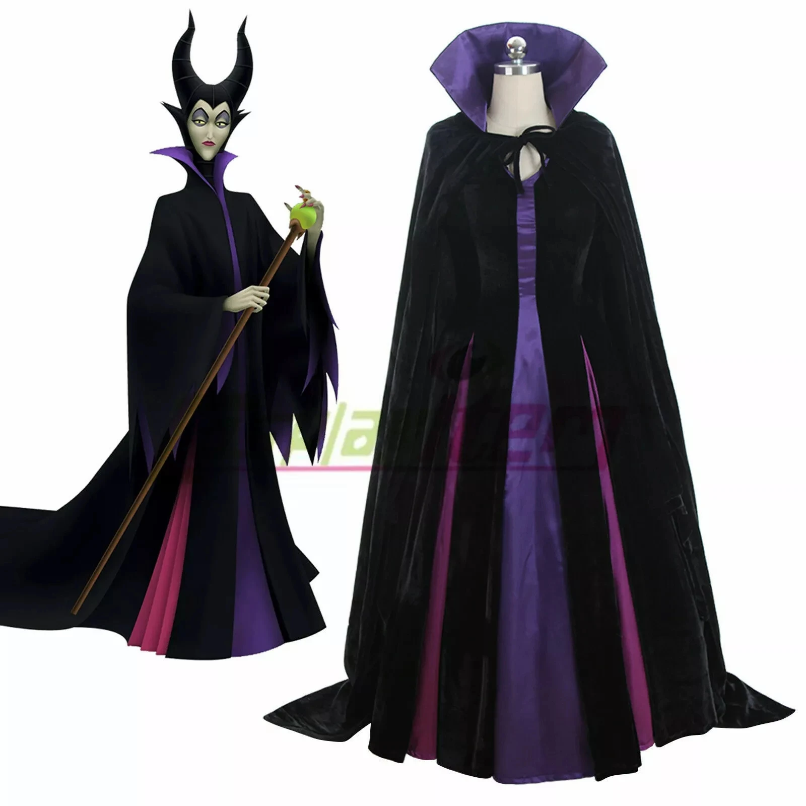 

MALEFICENT from Sleeping Beauty Dress Costume Halloween cosplay Costume