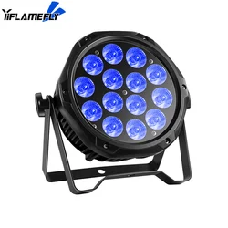 Yiflame fly 4 in 1 Bühnen effekt pro Licht ip65 wasserdicht im Freien flach par Licht 14x10w LED-Strahl Licht für Hochzeit DJ-Party