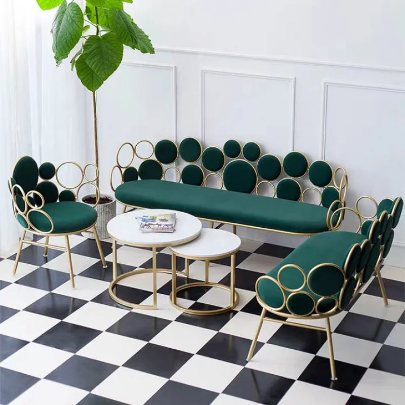 

custom. [1167 People Collected] Sofa Coffee Table Set Nordic Clothing Store Small Sofa Internet Celebrity Beauty Salon