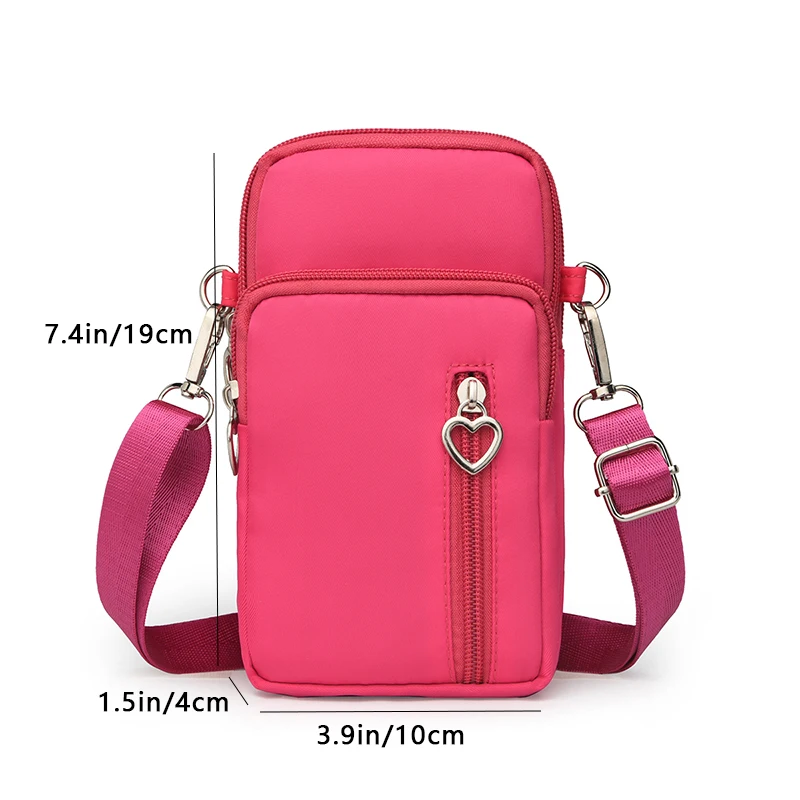 طراز جديد لحقيبة الهاتف النسائية، محفظة عملات معدنية عصرية وراقية بكتف واحد للنساء #3