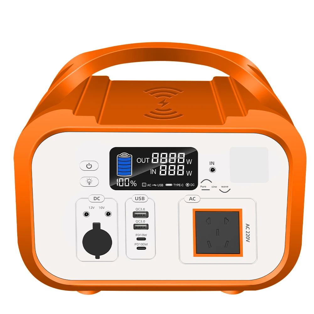 

YYHC-600W Home Use Emergency Lithium Battery Solar Generators Portable Rechargeable Fast Charging Power Station for Outdoor Cam