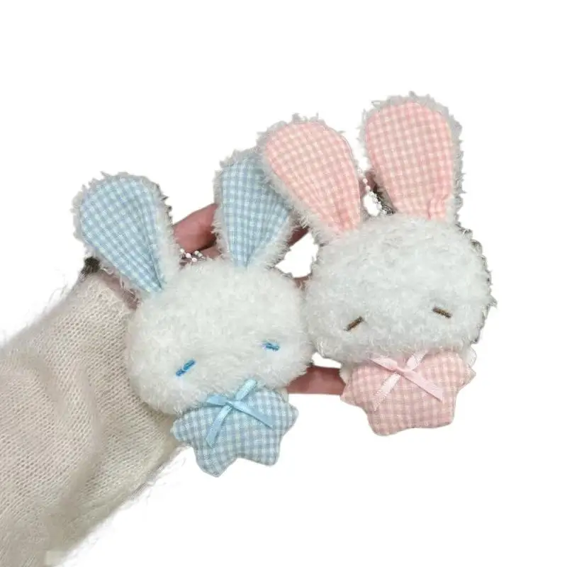 Kawaii Mini-Hasen-Plüsch-Schlüsselanhänger, Niedlicher Engel-Hase, Stofftier, Weicher Tier-Taschenanhänger, Dekoration für Kinder und Mädchen, Geschenk – Detail 6
