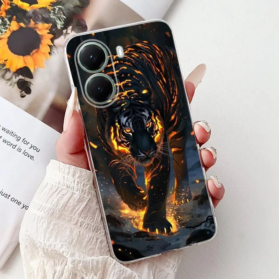 For Xiaomi Poco X7 Pro Case PocoX7 Pro Cover 2025 Cool Cartoon Panda Lion Dragon Soft Silicone Clear Funda For Poco X7Pro Bumper