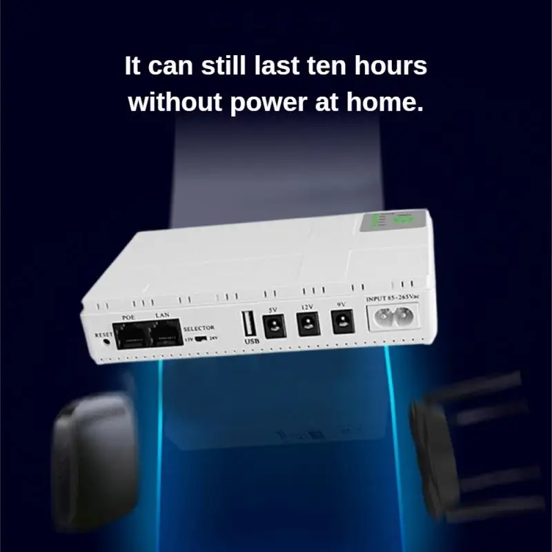 36W 1036P Router 5V9V12V Optical Cat Monitor Power Backup Mobile Continuous Power Source with Direct Current UPS Power