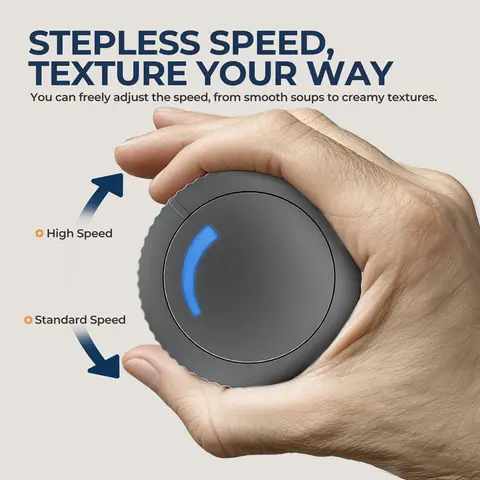 ROUNY 4-इन-1 हैंड इमर्शन ब्लेंडर 1000W शक्तिशाली, स्टेनलेस स्टील स्टिक फ़ूड मिक्सर, 700ml मिक्सिंग बीकर, 500ml प्रोसेसर, व्हिस्क 10 best sales छोटा ब्लेंडर - №7