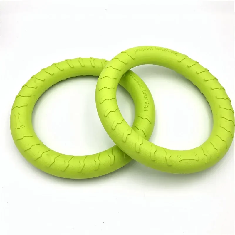 

Dog Toys Pet Flying Disk Training Ring Puller Anti-Bite Floating Interactive Supplies Dog Toys Aggressive Chewing