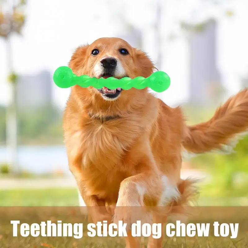 Puppy Teething Stick Soft Chew Toys Bite Resistant Dog Toys Dog Teething Toys Stress Relief Interactive Fun Mental Enrichment