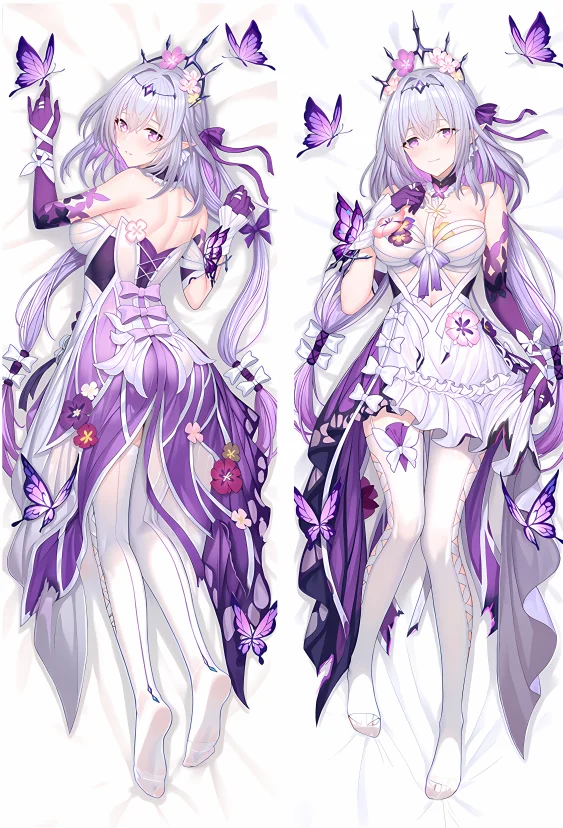 

Game Honkai Star Rail Castorice Dakimakura Cover Pillowcase Purple Otaku Sleeping Pillow Cushion Cover Hugging Body Cosplay Prop