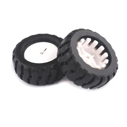 K346 43*19*3mm D-hole Rubber Wheel Suitable for N20 Motor D Shaft Tire Car Robot DIY Toys Parts