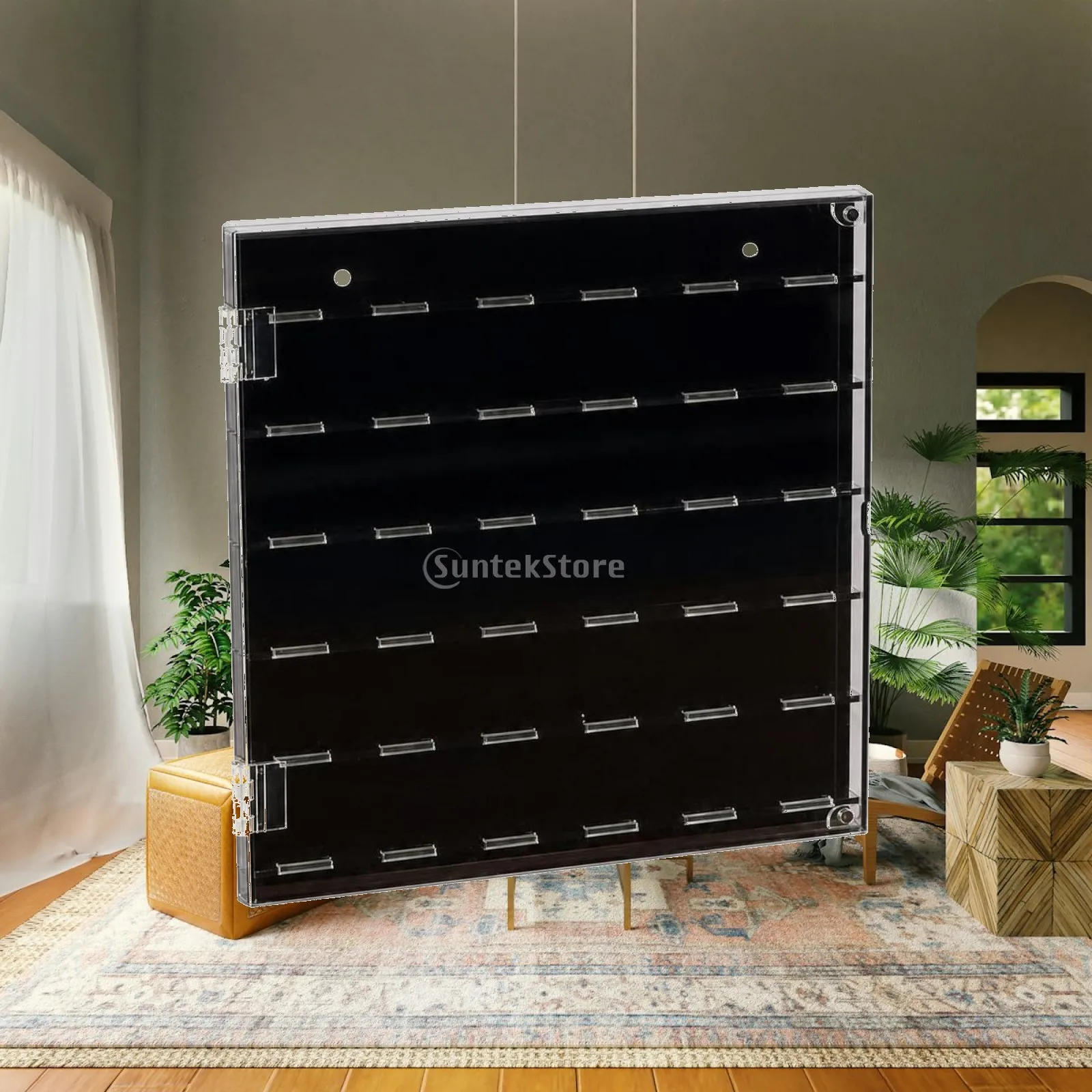 Guitar Pick Display Case with Wall Mount Clear Guitar Pick Display Case Organizer Dustproof Easy Access for Guitarists
