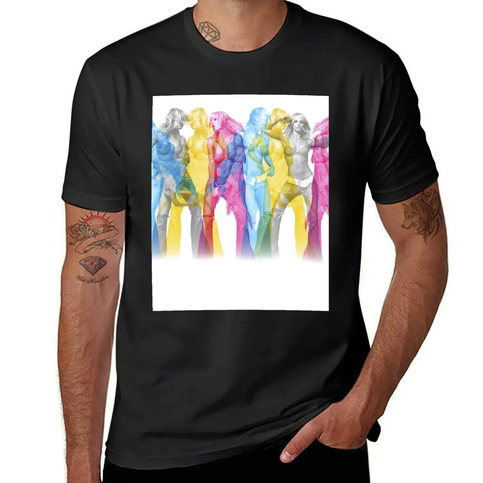 

brit T-Shirt topping korean fashion oversized luxury clothes men