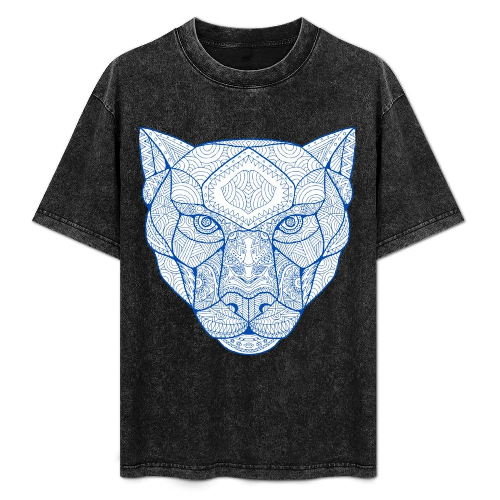 

Blue Cat T-Shirt Breathable Gym Short Sleeve T-Shirt