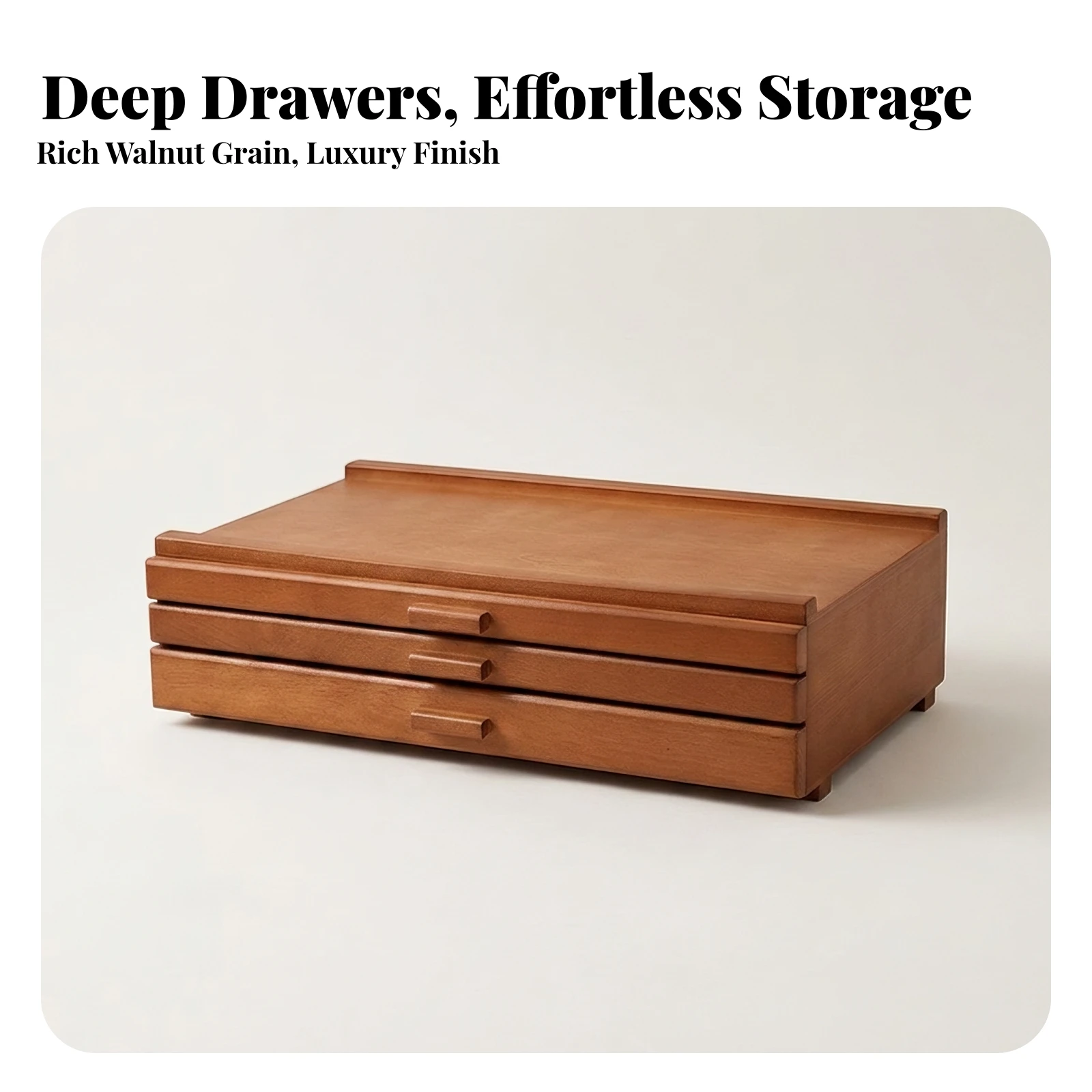 3-Drawer Artist Storage Box Compact Art Storage Box with Drawers Three-Drawer Desktop Organizer Low-Profile Long-Lasting