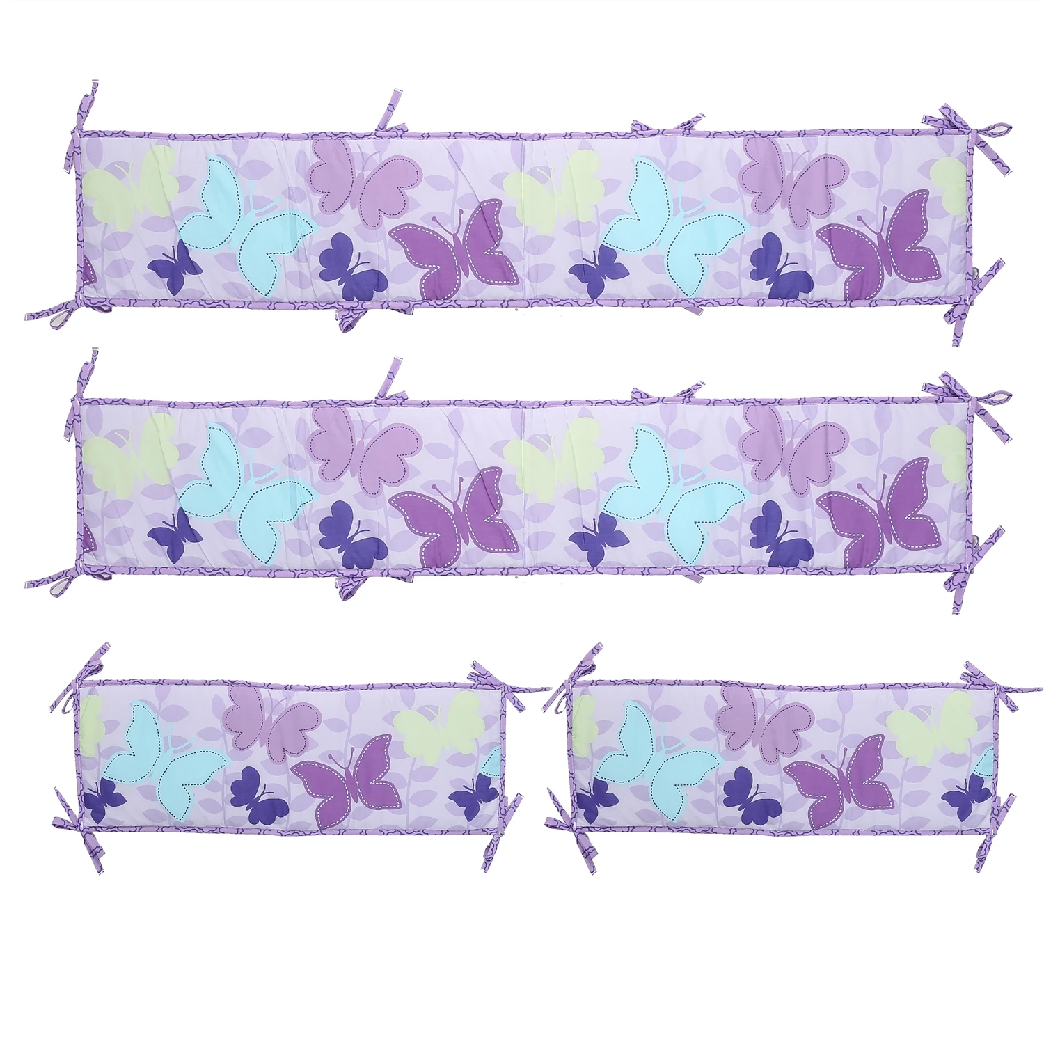 Ensemble de literie CPull papillon pour bébé, couverture de pépinière pour bébé, drap-housse, 4 pare-chocs, couette CPull, drap, jupe CPull, 7 pièces