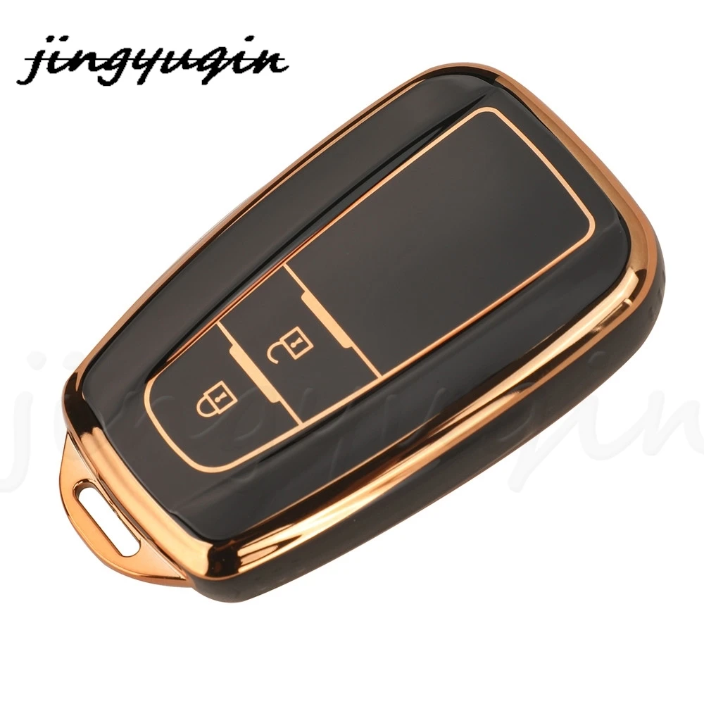 jingyuqin TPU Auto Remote Car Key Case Cover For Toyota CHR Camry Corolla RAV4 Highlander C-HR Prius Land Cruiser Prado view 4