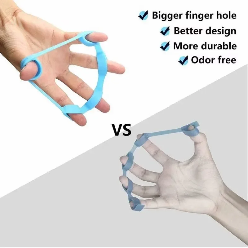 Silicone Five-finger Grip Resistance Band Wrist Stretcher Strength Training Suitable for Practicing Guitar and Rock Climbing