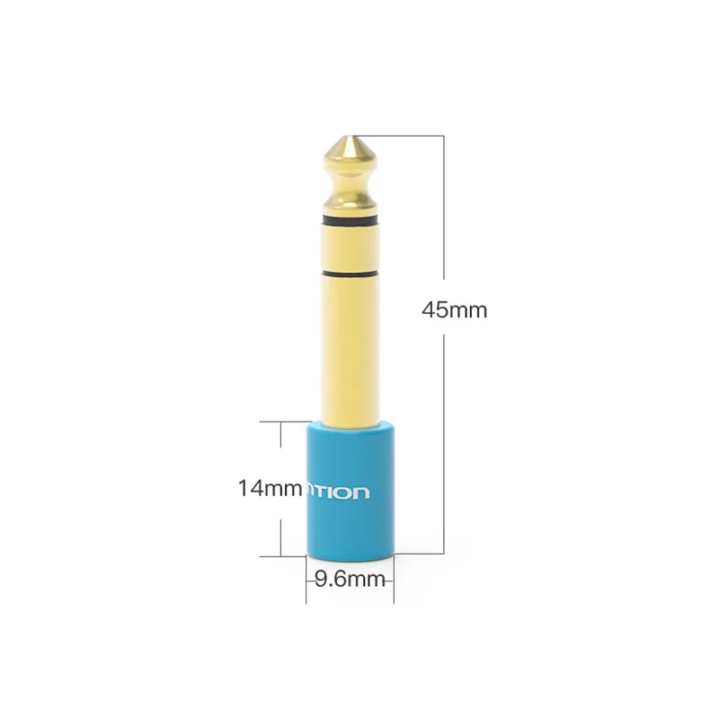 Vention Guitar 6.35mm Male to 3.5mm Female Audio Adapter 6.5 to 3.5 Gold-plated Converter For Microphone Speaker Audio Amplifier