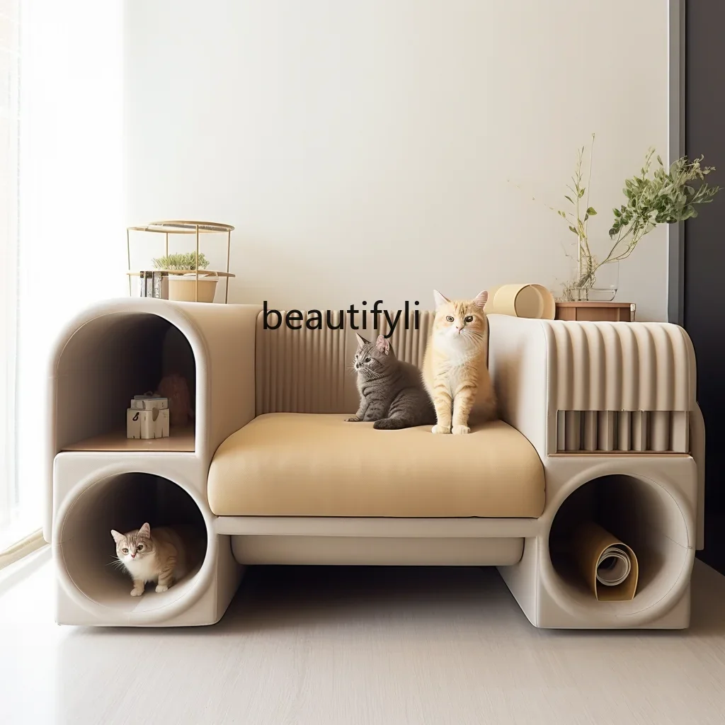 

Cat kennel sofa universal in all seasons, bite-resistant and easy to clean, thermal pad, cat kennel sofa