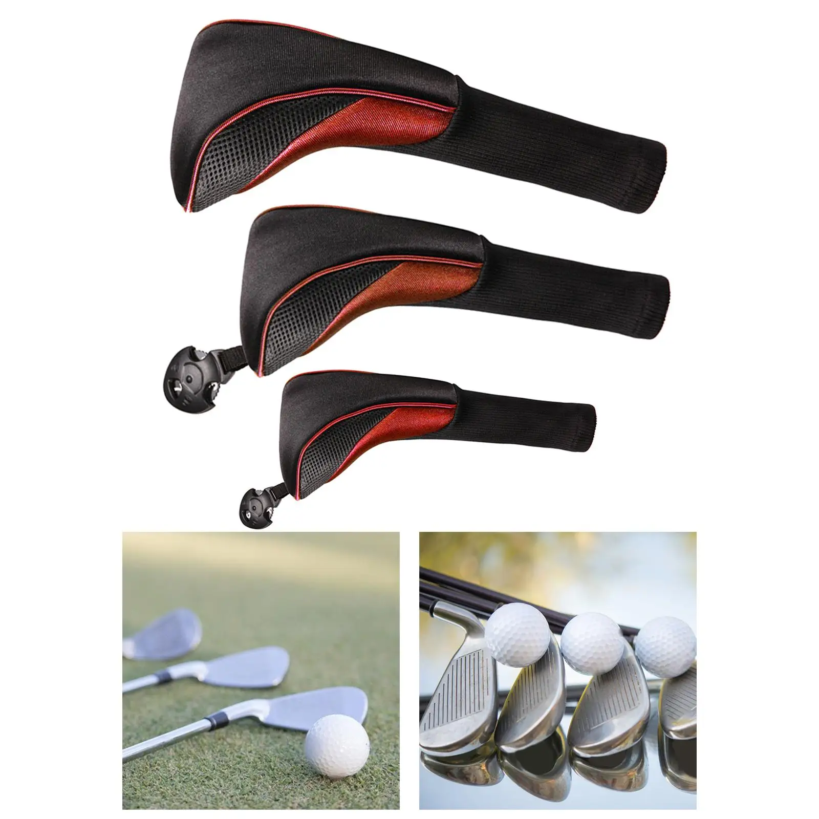 

Nylon Headcovers for Golf Clubs Long Neck Fairway Wood Protection Sleeve for Sport Accessories Use