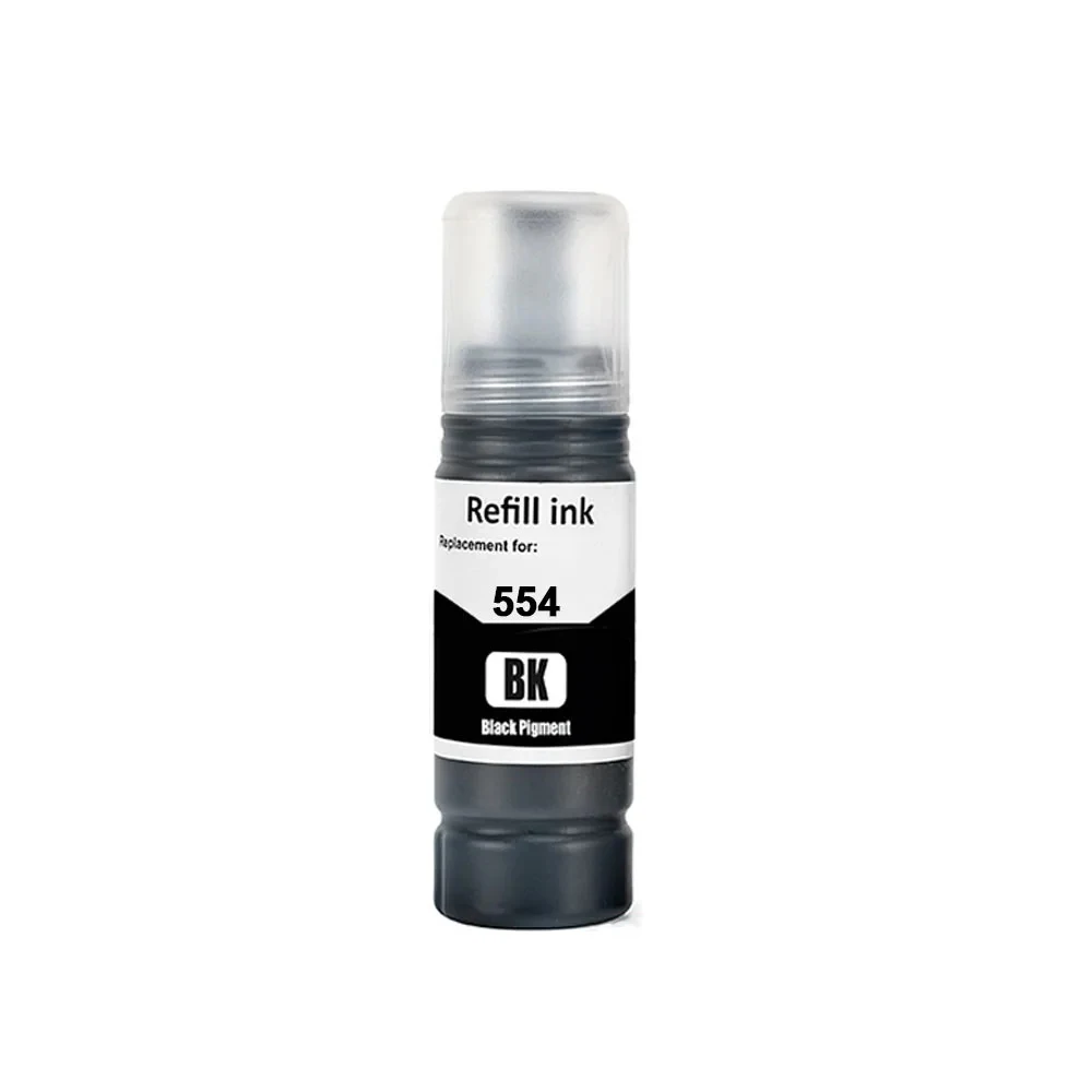 Imagem -05 - Tinta de Reenchimento Compatível para Epson Água-tinta Baseada da Garrafa Et8550 Ecotank L8160 L8180 554 555 T552 Compatível