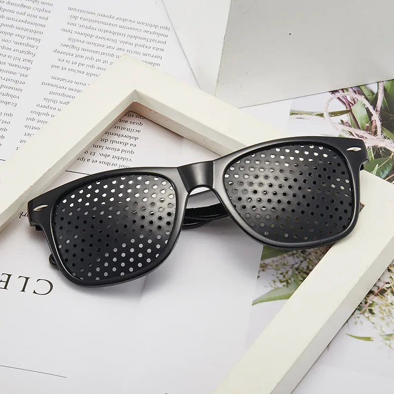 Anti-myopia Astigmatism Glasses Vision Correction Fatigue Pin Hole Glasses With Holes For Men Women Eyesight Improvement Eyewear