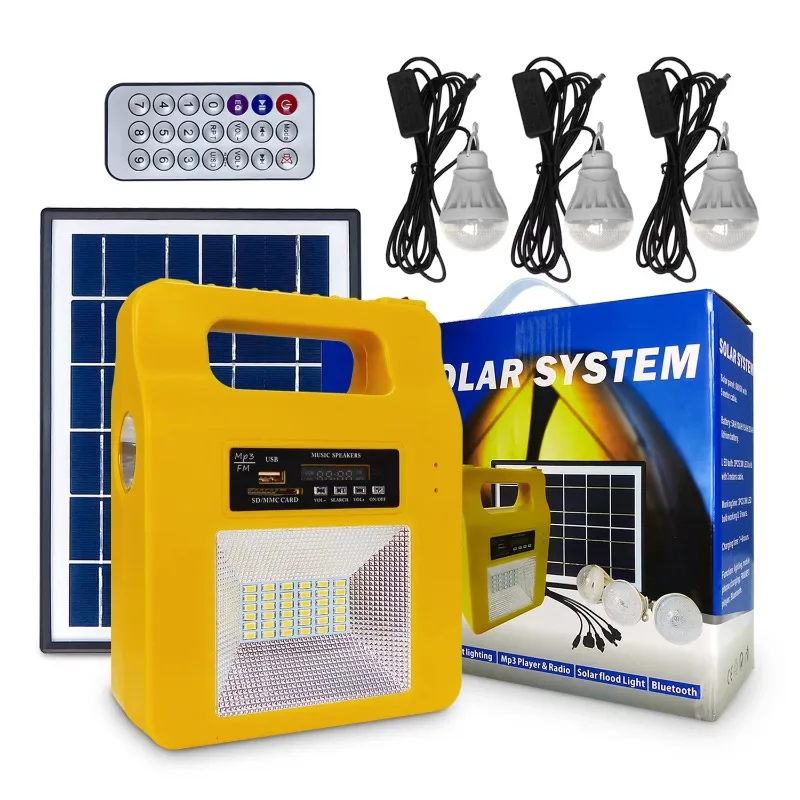 

Mini Portable Emergency Power 12V 20w Solar Generator with Solar Panel Light Emitting Diode