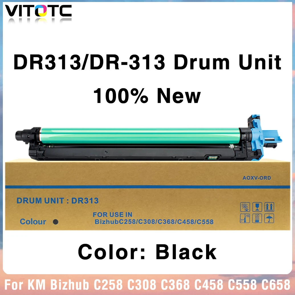 1 шт. 100% новый барабан DR313 для Konica Minolta Bizhub C258 C308 C368 C458 C558 C658, совместимый цветной блок изображения 1 шт. 100% новый барабан DR313 для Konica Minolta Bizhub C258 C308 C368 C458 C558 C658, совместимый цветной блок изображения