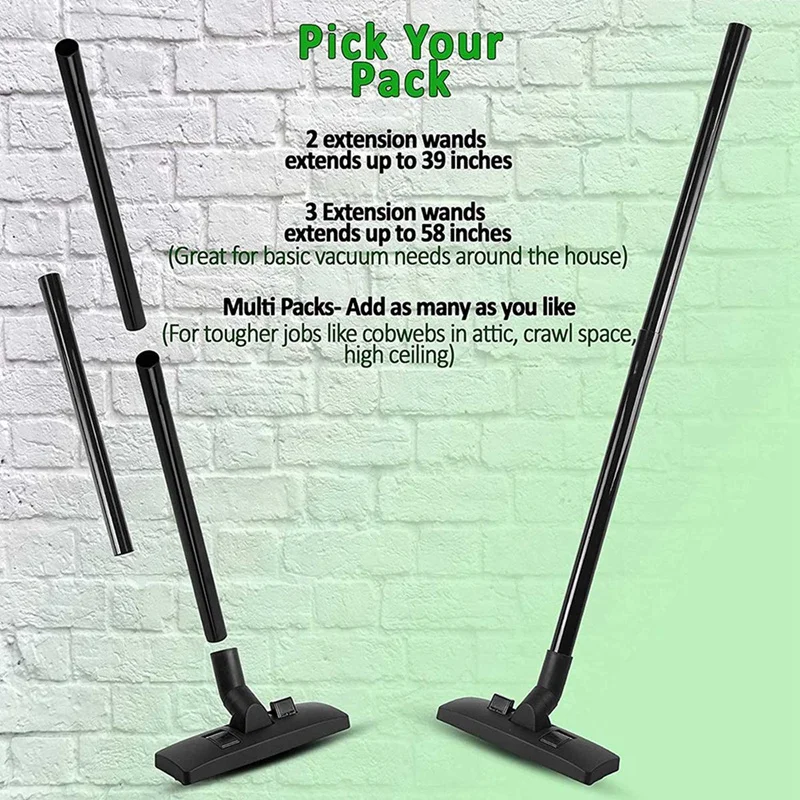 A01V-12Pcs 1.25 بوصة فراغ الملحقات والمرفقات تمديد الصولجانات لمتجر Vac تمديد العصا مرفق فراغ الأنابيب