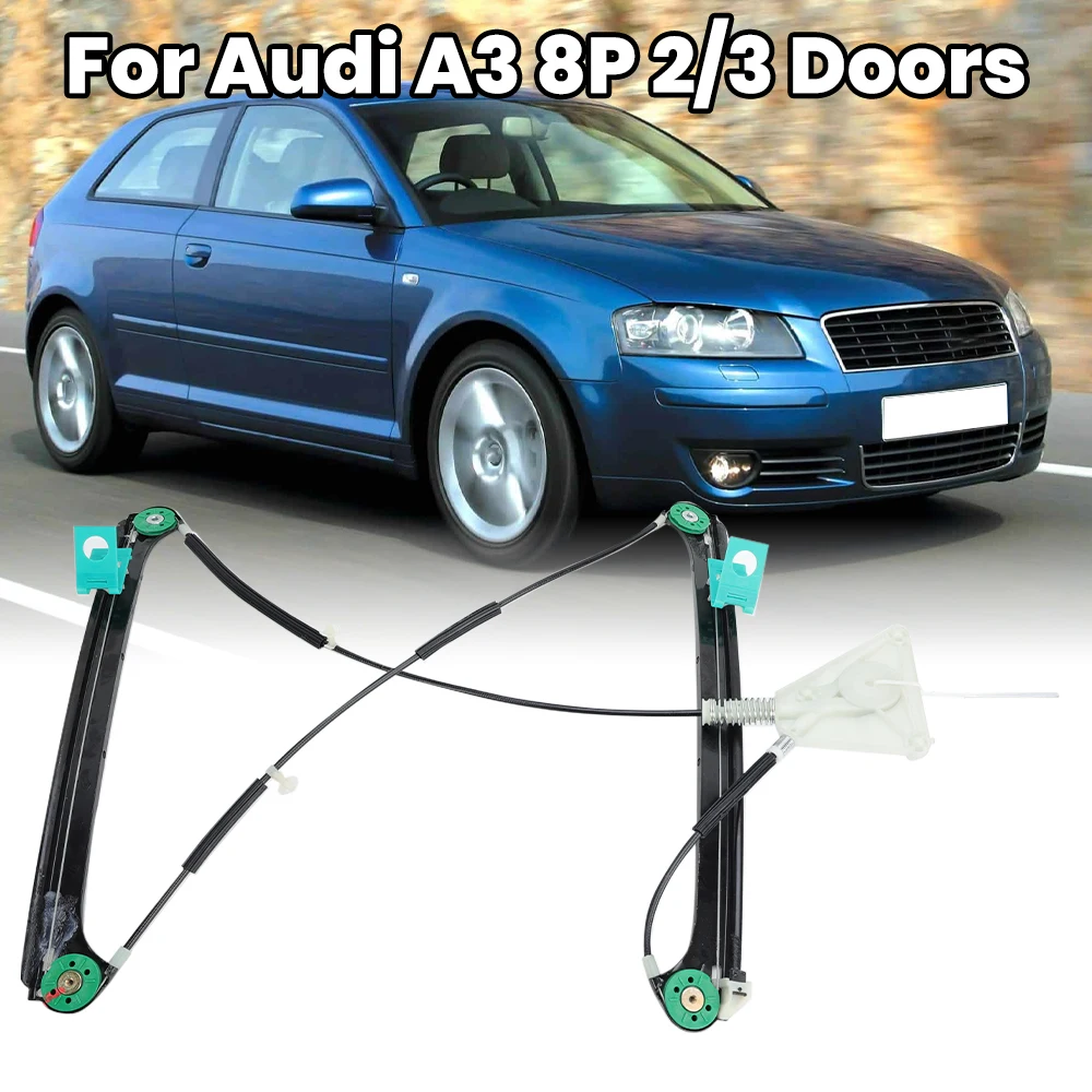 

Стеклоподъемник передний правый водитель для Audi A3 8P 2/3 двери 2003-2012 без двигателя стеклоподъемник автомобильные аксессуары Запчасти