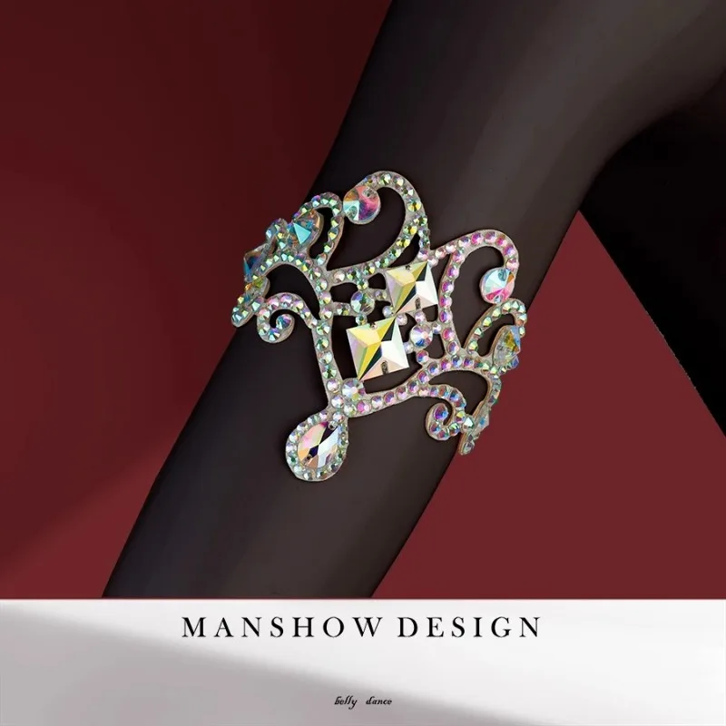 맞춤형 밸리 댄스 팔 링 Lati 팔 장식, 볼룸 댄스 액세서리 수제 공연 다목적 액세서리