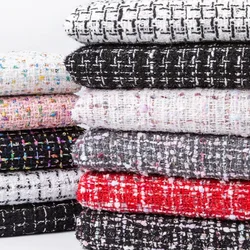 50 * 150cm Classic Style Tweed Fabric Thin Fashion Women's Coat Top Short Skirt Sewing Fabric DIY Handbag Home Fabric