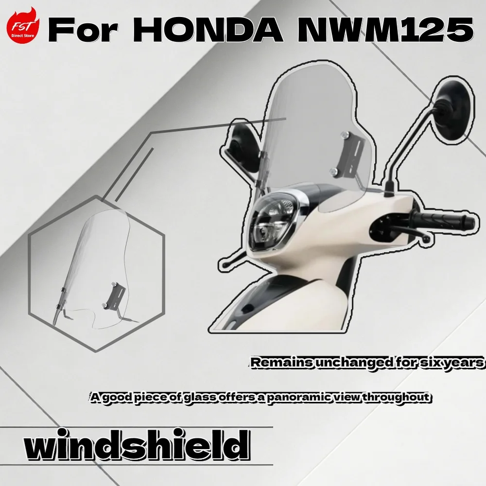 

Модифицированное ветрозащитное стекло для скутера Honda NWM125, аксессуары для защиты от ветра