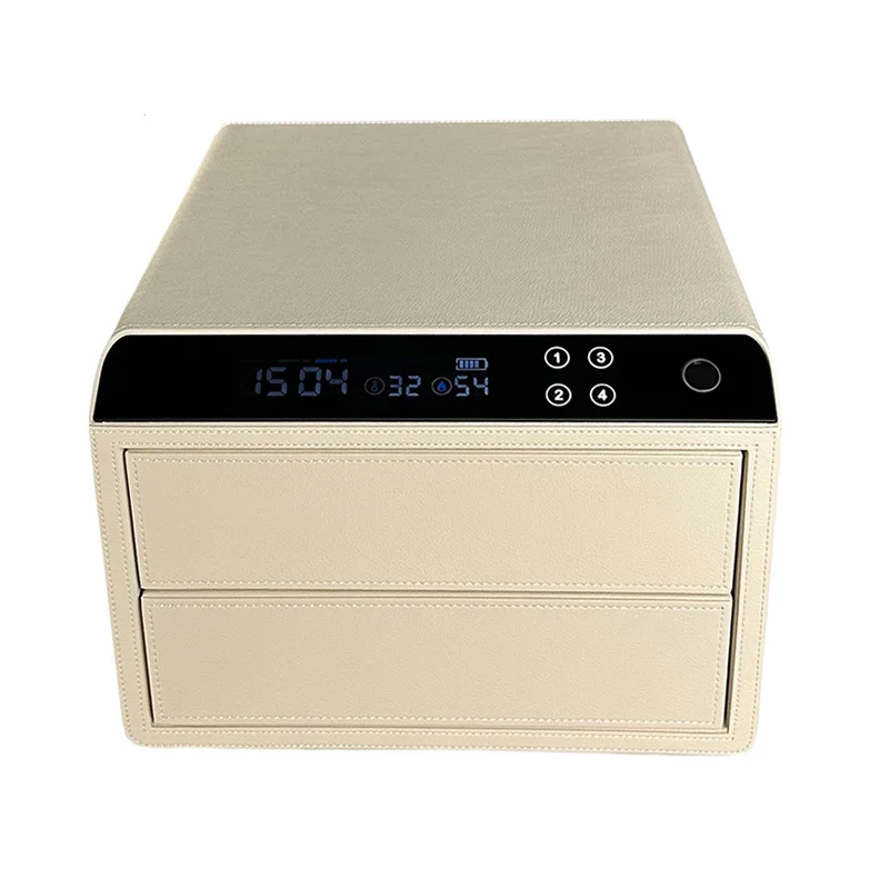 Digital Fingerprint Access Steel Smart Car Mini Key Safe Box For Home & Hotel Use For Storing Jewelry & Deposits