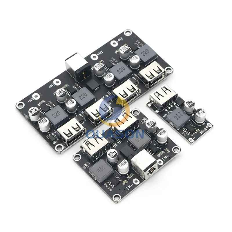 USB QC3.0 QC2.0 USB DC-DC przetwornica ładowania moduł obniżający 6-32V 9V 12V 24V do szybka ładowarka płytka drukowana 5V