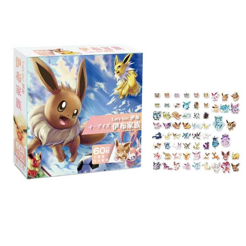 4box/lot Creative pokémon Stickers Set Cute Pikachu raschiatura prenotazione DIY diario decorativo sigillante etichetta etichetta Album bastone