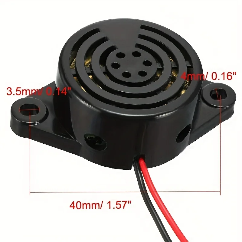 1Pc/2/3/6pcs Alarm High-decibel DC3V-24V 100dB Electronic Buzzer Beep Tone Alarm Ringer Continuous Sound For Car Van