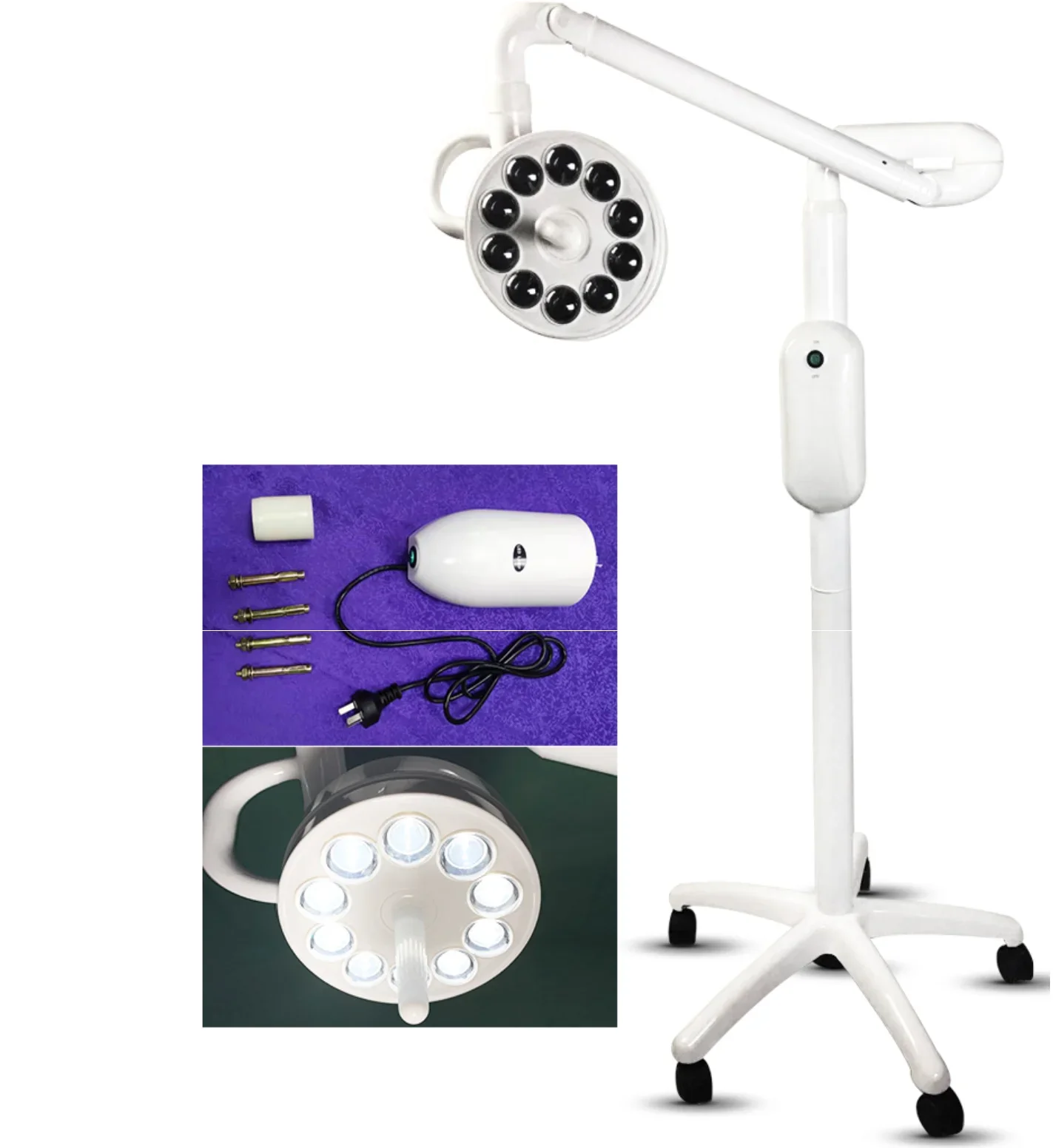 HOCHEY Factory Price Stand type Examination lamp clinic OT Lamp Movable surgical operation light shadowless operating lamp