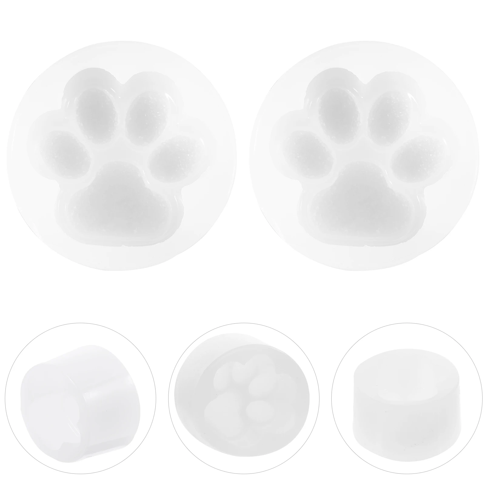 

2pcs Cat Paw Mold Silicone Claw Casting Molds Diamond Mirrored Effect Kids Safe Jewelry Pendant Keychain Resin Craft Making