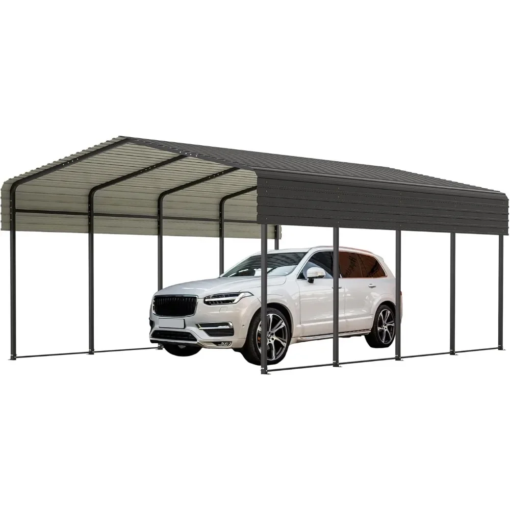 

Car Port, 13x20 FT Metal Carport, Heavy Duty Carport Canopy, Metal Garage Car Tent, Outdoor Car Shelter Shade