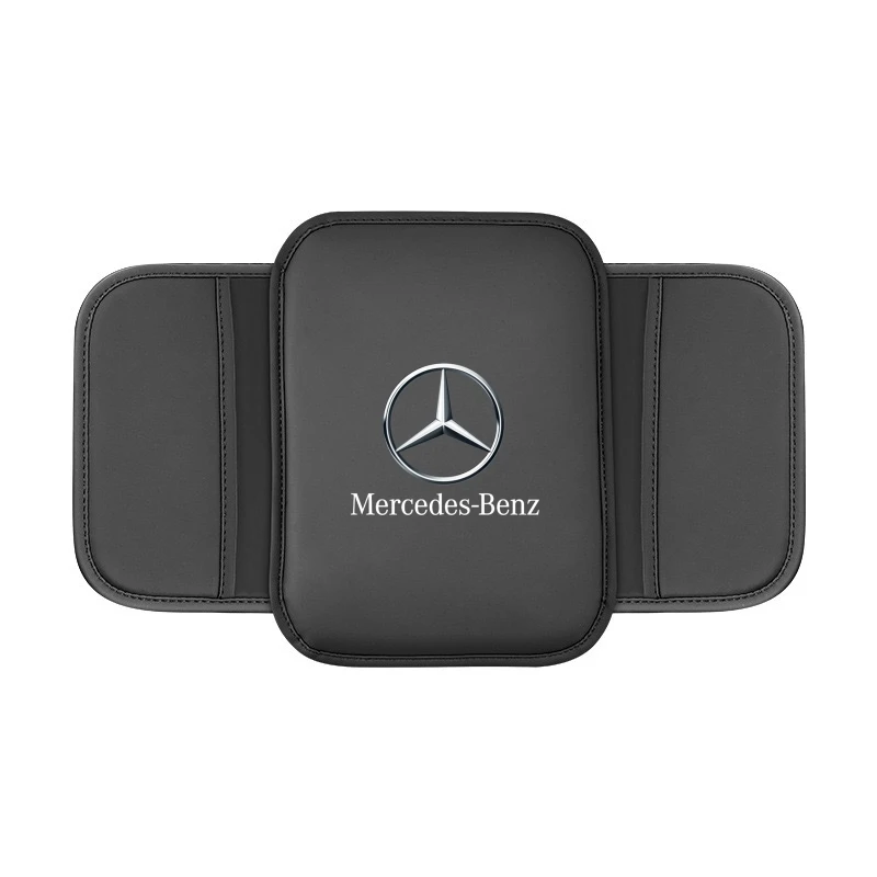 سيارة مركز وحدة التحكم الجلود الذراع بقية غطاء صندوق حصيرة واقية لمرسيدس بنز AMG W203 W206 W220 W205 W211 W212 W201 W210 W108