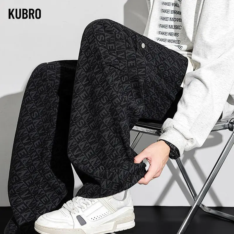 

Мужские повседневные брюки, осенние новые американские модные свободные прямые драпированные брюки с несколькими карманами, рабочая одежда, брюки из полиэфирного волокна, спортивные штаны Y2k