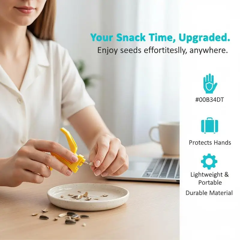 Sunflower Seed Cracking Pliers Portable Handheld Peeler Multi Color Non Slip Grip for Snack Lovers