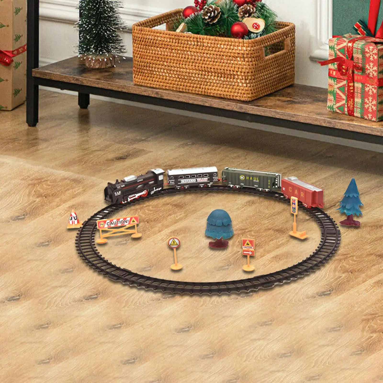 Electric Train Set Creative Christmas Toy Train for Children Kids Boys Girls