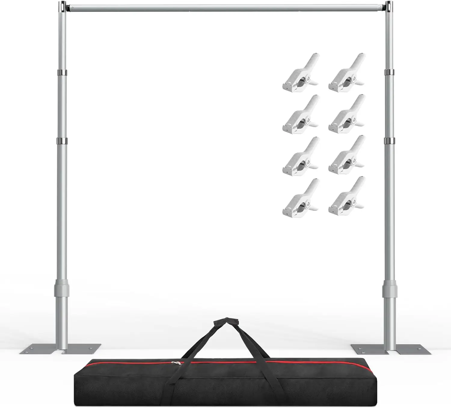 

Регулируемый сверхпрочный комплект стойки для фона 10x10 футов для свадеб, вечеринок, рождественских и праздничных украшений