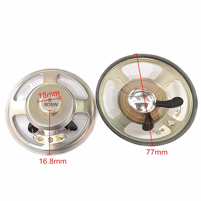 2Pcs/Lot 3 Inch New Ultra-thin speaker waterproof 8 ohms 5 watt 5W 8R speaker Diameter 78MM 77MM 7.8/7.7CM thickness 17MM