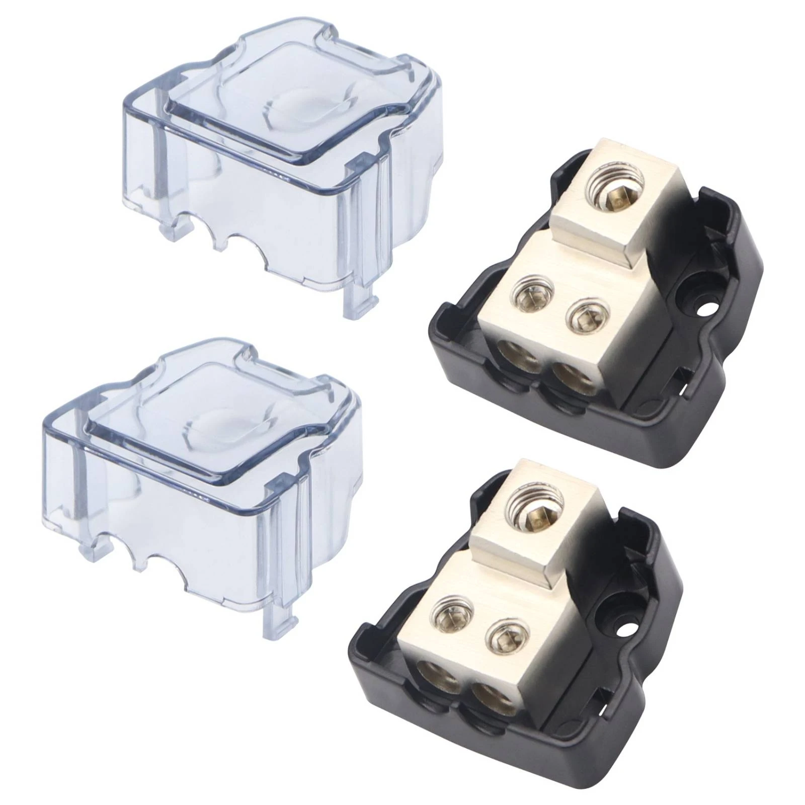 Car Audio Power Distribution Block High Conductivity Car Audio Distribution Block Electrical Component Nickel-Plated
