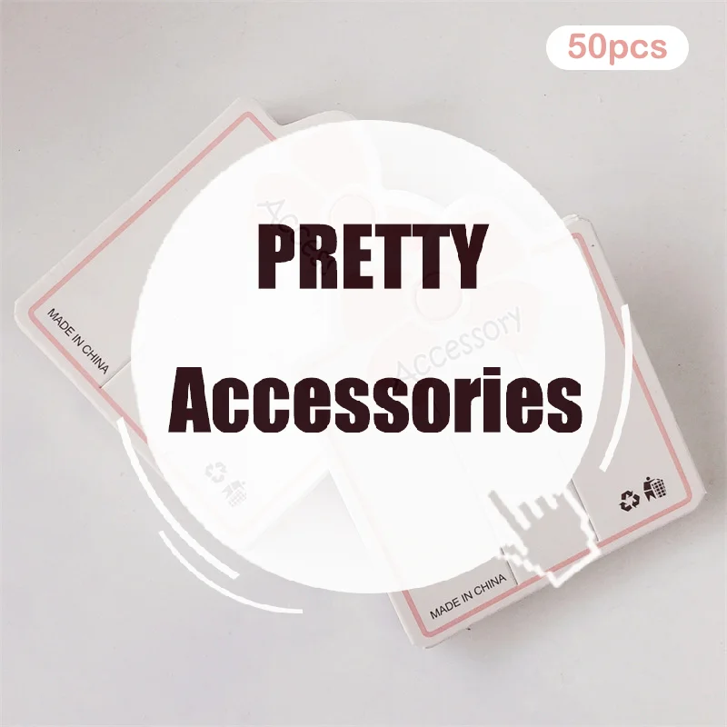 50 قطعة Bowknot الوردي 2 المسام عرض ورقة بطاقة العلامة لسوار مجوهرات إكسسوارات الشعر حامل لوازم التعبئة والتغليف أداة صغيرة #1