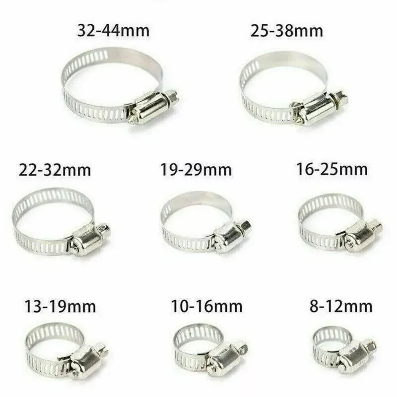 Kit fascette stringitubo in acciaio inossidabile assortite da 101 pezzi senza driver Set di clip per giubileo Fascette per tubi carburante per auto