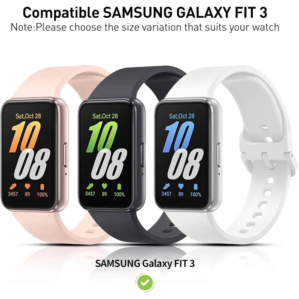 Coque de protection d'écran et verre 2 en 1 pour Samsung Galaxy Fit3, pare-chocs dur, housse de protection PC, tout autour, accessoires anti-rayures